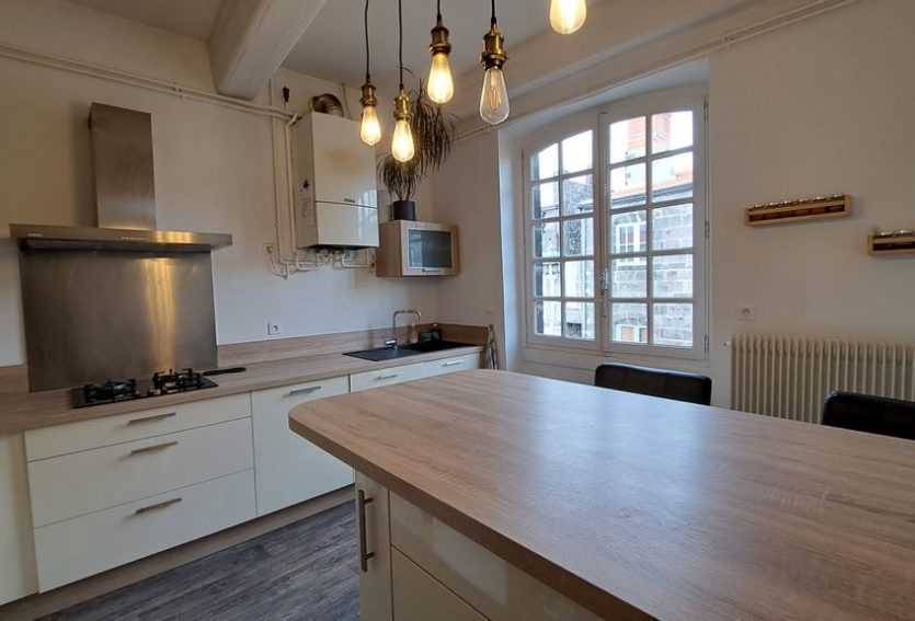 Appartement XVIIIe aux décors exceptionnels classés M.H. à Riom.