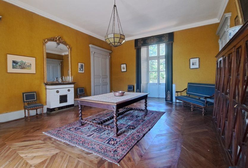 Château du XVIIe avec maison annexe et dépendances sur un domaine de 48 ha.